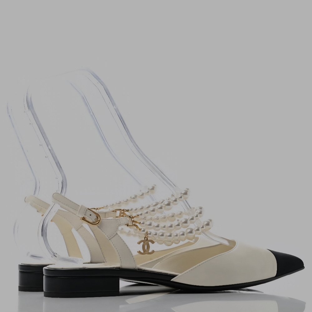 CHANEL Women's Flats with Pearl Detail